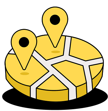 map with pins icon